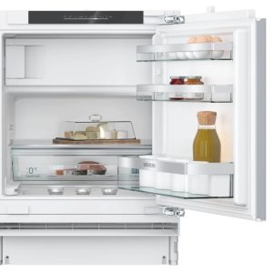 Indbygningskøleskab med fryser 82 x 60 cm fladhængsel med dæmpet lukning (soft close) - Siemens iQ500 - KU22LADD0