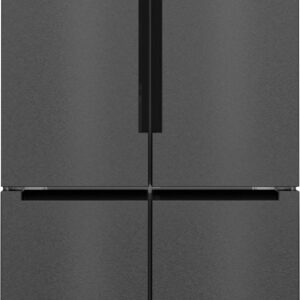 Bosch Serie 4 Fritstående køl/frys 183 x 90.5 cm Mørk antracitgråt rustfrit stål, Total No Frost KFN96AXEA