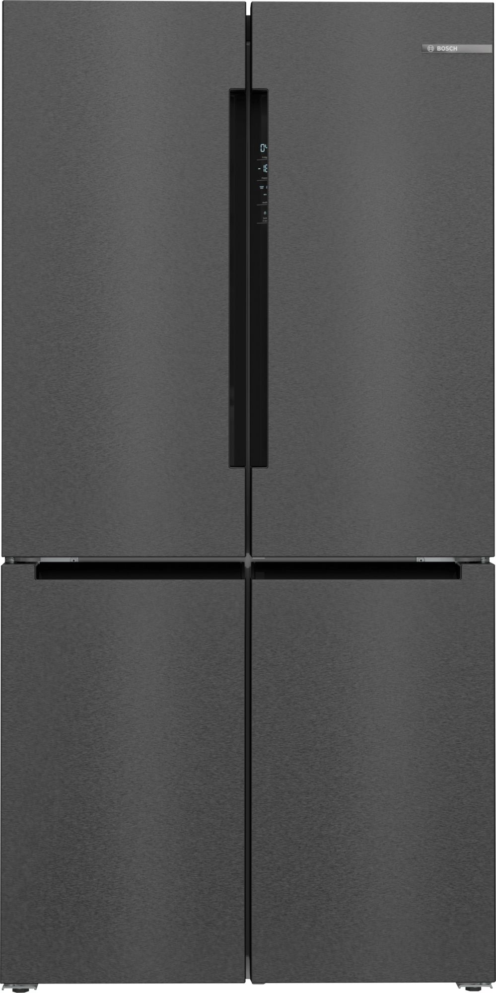 Bosch Serie 4 Fritstående køl/frys 183 x 90.5 cm Mørk antracitgråt rustfrit stål, Total No Frost KFN96AXEA